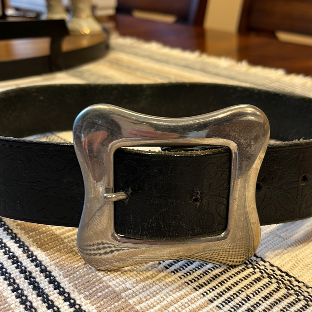 Leather belt